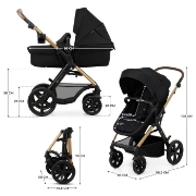 Imagine CARUCIOR 3 IN 1 KINDERKRAFT MOOV 2, NEGRU PUR