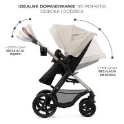 Imagine CARUCIOR 3 IN 1 KINDERKRAFT MOOV 2, MOONLIGHT GREY