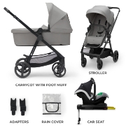 Imagine CARUCIOR KINDERKRAFT NEWLY, 4 IN 1, MOONLIGHT GREY