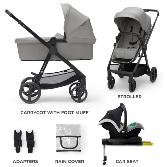 Imagine Carucior Kinderkraft Newly 4 in 1 Moonlight Grey: