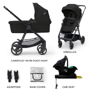 Imagine CARUCIOR KINDERKRAFT NEWLY, 4 IN 1, CLASSIC BLACK