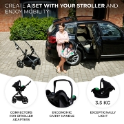 Imagine CARUCIOR KINDERKRAFT NEWLY, 4 IN 1, CLASSIC BLACK
