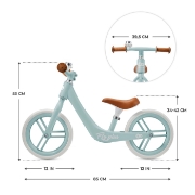 Imagine Bicicleta de echilibru Kinderkraft FLY PLUS, Baby Blue
