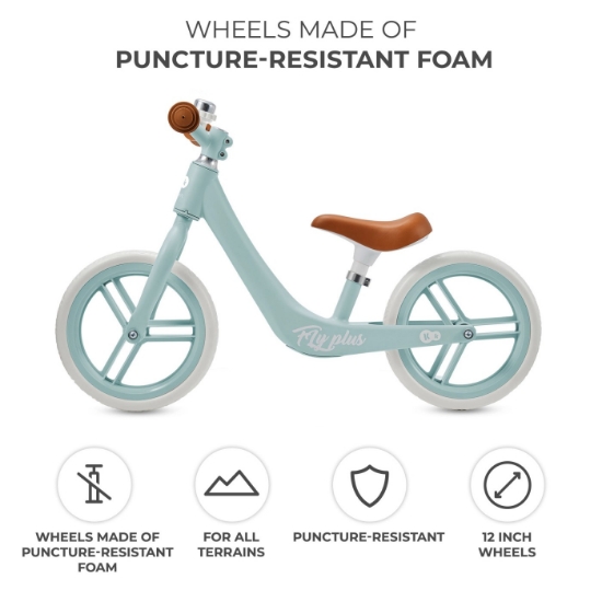 Imagine Bicicleta de echilibru Kinderkraft FLY PLUS, Baby Blue