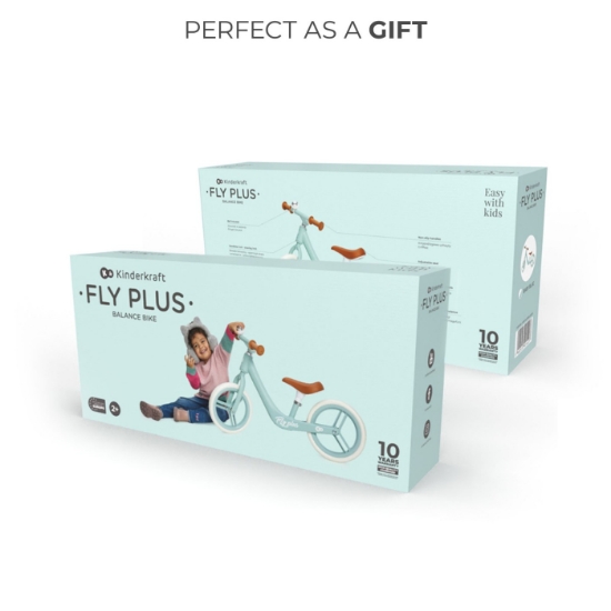 Imagine Bicicleta de echilibru Kinderkraft FLY PLUS, Baby Blue