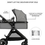 Imagine CARUCIOR KINDERKRAFT ESME, 3 IN 1, MOONLIGHT GREY
