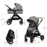 Imagine CARUCIOR KINDERKRAFT ESME, 3 IN 1, MOONLIGHT GREY