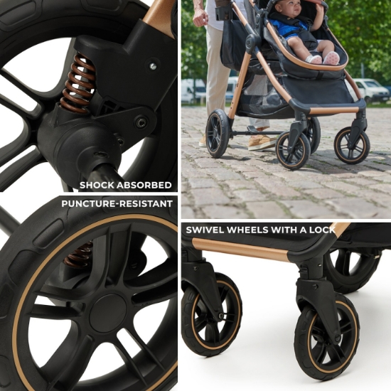 Imagine Cărucior Kinderkraft Esme 3 în 1 – Moonlight Grey