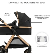 Imagine CARUCIOR KINDERKRAFT ESME, 3 IN 1, PURE BLACK
