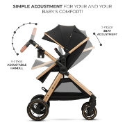 Imagine CARUCIOR KINDERKRAFT ESME, 3 IN 1, PURE BLACK