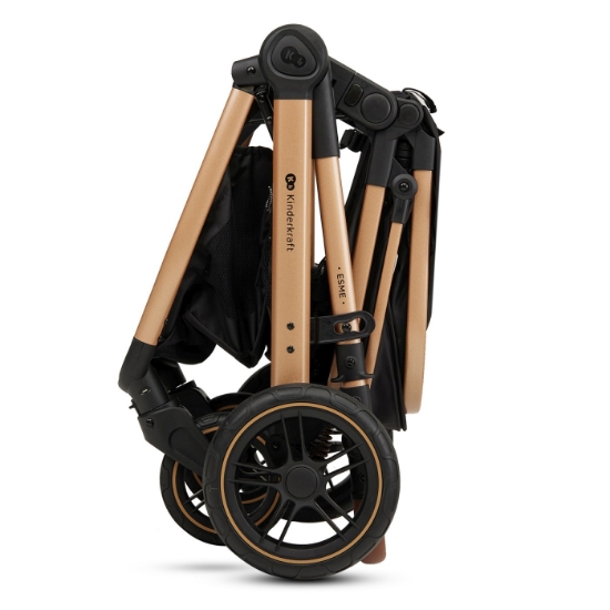 Imagine Cărucior multifuncțional 3 în 1 Kinderkraft ESME, PURE BLACK