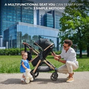 Imagine CARUCIOR KINDERKRAFT ESME, 3 IN 1, PURE BLACK