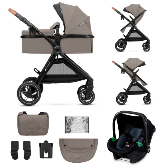 Imagine Cărucior multifuncțional Kinderkraft ESME 3 în 1, Sand Beige