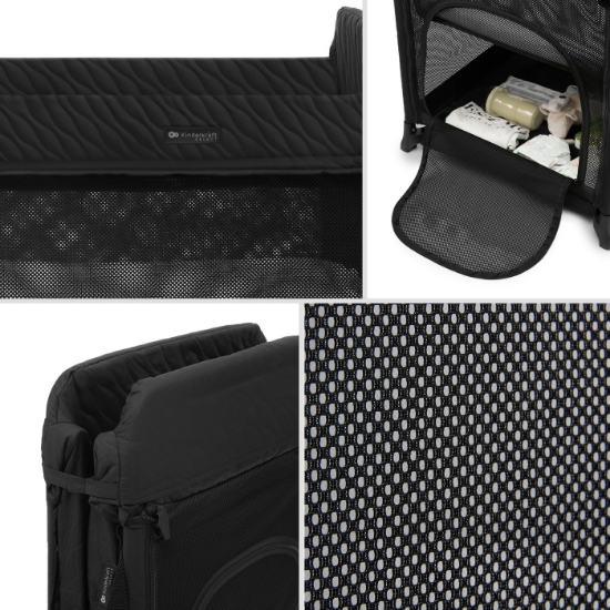 Imagine Patut de călătorie Kinderkraft MOON DREAM, Black