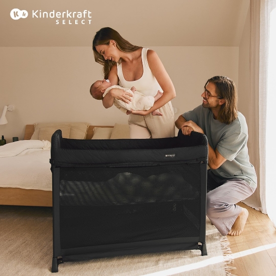 Imagine Patut de călătorie Kinderkraft MOON DREAM, Black