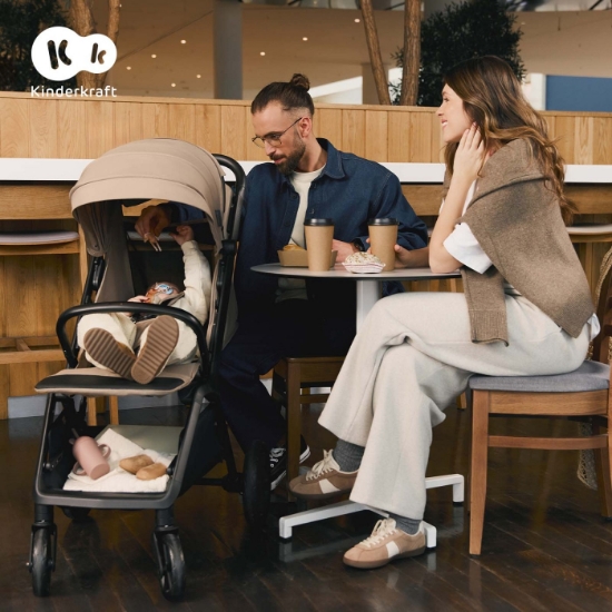 Imagine Cărucior sport Kinderkraft LOOM, 0–22 kg, Linen Beige