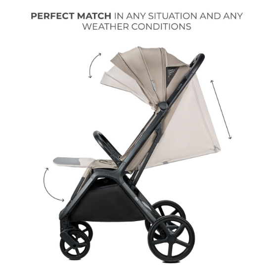 Imagine Cărucior sport Kinderkraft LOOM, 0–22 kg, Linen Beige