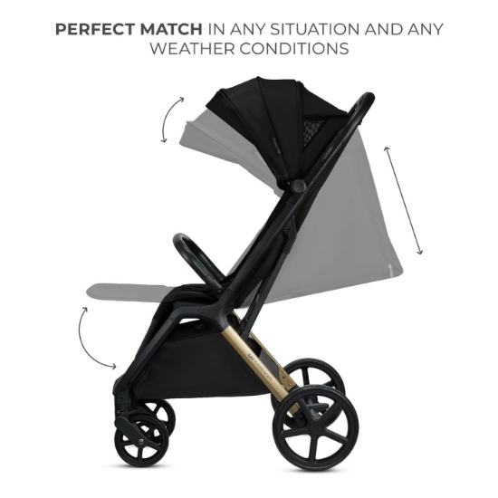 Imagine Cărucior sport Kinderkraft LOOM, 0–22 kg, Ink Black