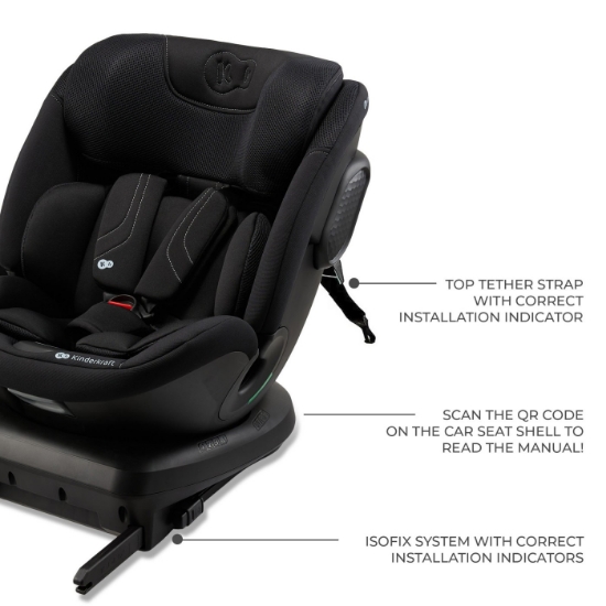 Imagine Scaun auto Kinderkraft XPEDITION 3 i-Size 40–150 cm, BLACK