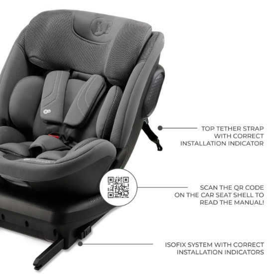 Imagine Scaun auto Kinderkraft XPEDITION 3 i-Size 40–150 cm, GREY