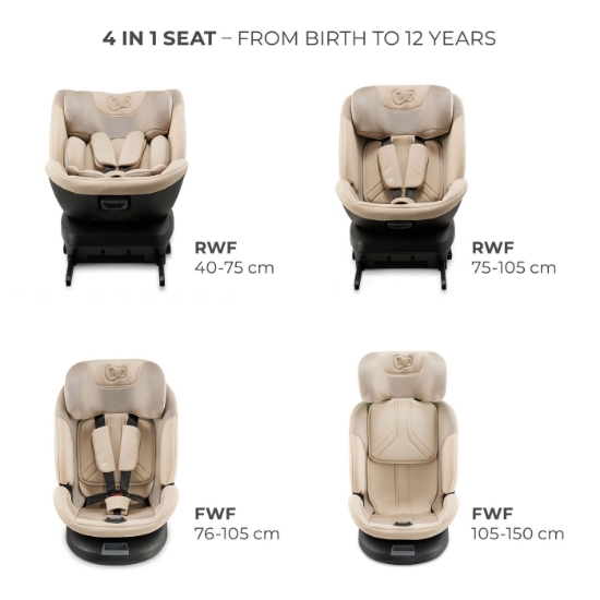 Imagine Scaun auto Kinderkraft XPEDITION 3 i-Size 40–150 cm, BEIGE