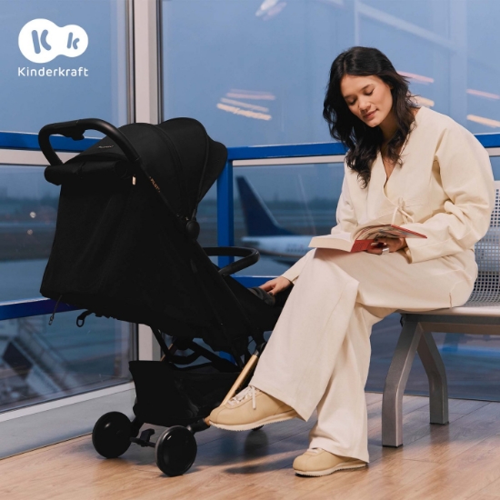 Imagine Cărucior sport Kinderkraft PILOT 2, Midnight Black