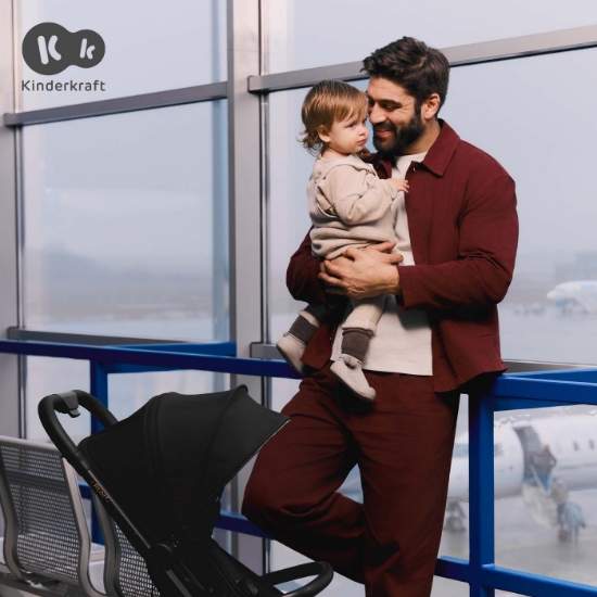 Imagine Cărucior sport Kinderkraft PILOT 2, Midnight Black