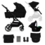 Imagine Cărucior Kinderkraft YOXI 3 în 1 Mink Pro – Pure Black
