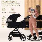 Imagine CARUCIOR KINDERKRAFT YOXI 3IN1 (MINK PRO) PURE BLACK