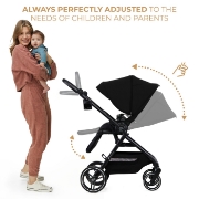 Imagine CARUCIOR KINDERKRAFT YOXI 3IN1 (MINK PRO) PURE BLACK
