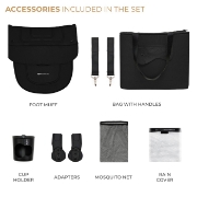 Imagine CARUCIOR KINDERKRAFT YOXI 3IN1 (MINK PRO) PURE BLACK