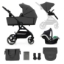 Imagine Carucior Kinderkraft Yoxi 3in1 (Mink Pro) Moon Grey