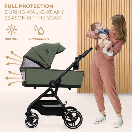 Imagine  Carucior Kinderkraft Yoxi 3in1 (Mink Pro) Mistic Green
