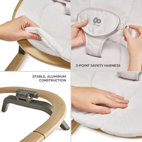 Imagine Balansoar 2 în 1 Kinderkraft ELSU – Gri deschis