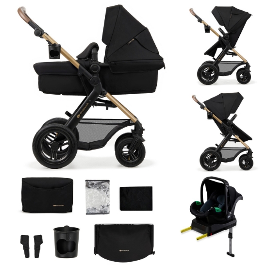 Imagine Carucior Kinderkraft MOOV 2 AIR 4 în 1 Pure Black