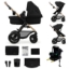 Imagine Carucior Kinderkraft MOOV 2 AIR 4 în 1 Pure Black