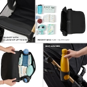Imagine Carucior Kinderkraft MOOV 2 AIR 4 în 1 Pure Black