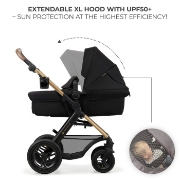 Imagine Carucior Kinderkraft MOOV 2 AIR 4 în 1 Pure Black