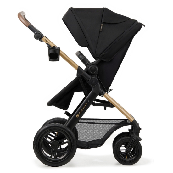 Imagine Carucior Kinderkraft MOOV 2 AIR 4 în 1 Pure Black