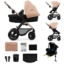 Imagine Carucior Kinderkraft MOOV 2 AIR 4 în 1 Sand Beige