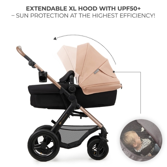 Imagine Carucior Kinderkraft MOOV 2 AIR 4 în 1 Sand Beige