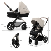 Imagine CARUCIOR MULTIFUNCTIONAL KINDERKRAFT MOOV 2 EVA 4IN1 MOON GREY