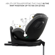 Imagine SCAUN AUTO KINDERKRAFT XRIDER 2 I-SIZE 40-150 CM GREY
