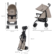 Imagine CARUCIOR SPORT KINDERKRAFT TIK, TIP UMBRELA,  STONE BEIGE
