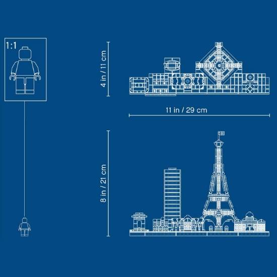 Imagine LEGO Architecture Paris 21044