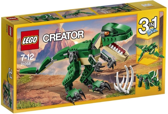 Imagine LEGO CREATOR DINOZAURI PUTERNICI 31058