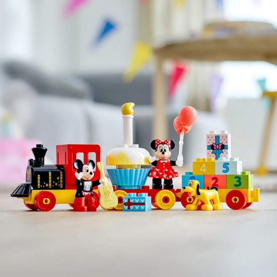 Imagine LEGO DUPLO Trenul zilei aniversare Mickey și Minnie 10941