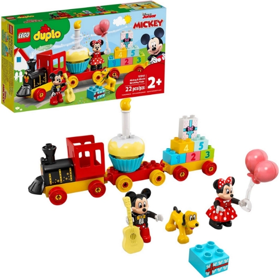 Imagine LEGO DUPLO Trenul zilei aniversare Mickey și Minnie 10941