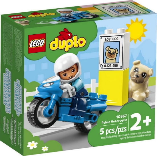 Imagine LEGO DUPLO MOTOCICLETA DE POLITIE 10967