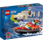 Imagine LEGO CITY BARCA DE SALVARE A POMPIERILOR 60373